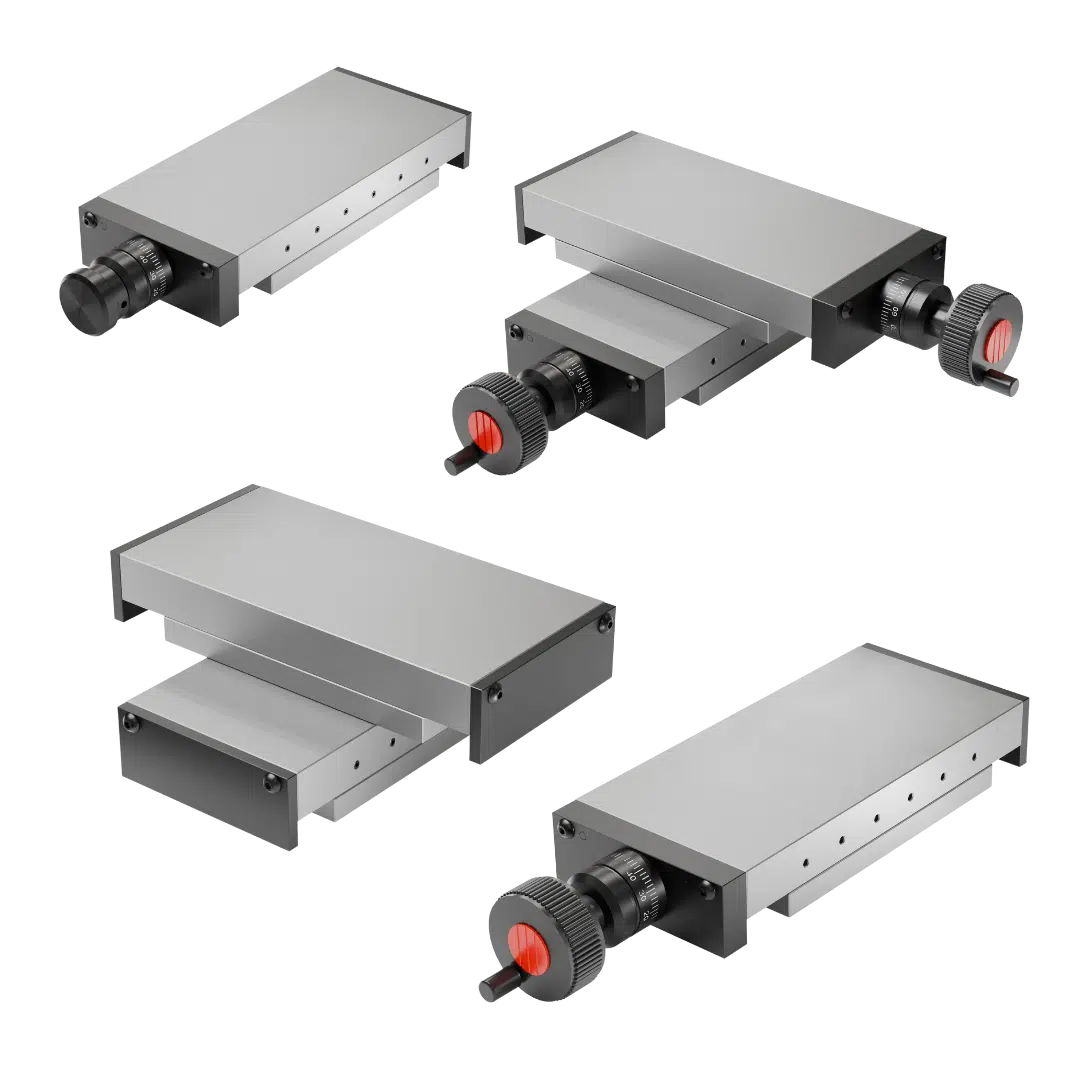 Kreuzrollengelagerte Schlittenführung